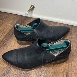 Free People x Lavorazione Artigiana Black Leather Ankle Bootie/Convertible Mules